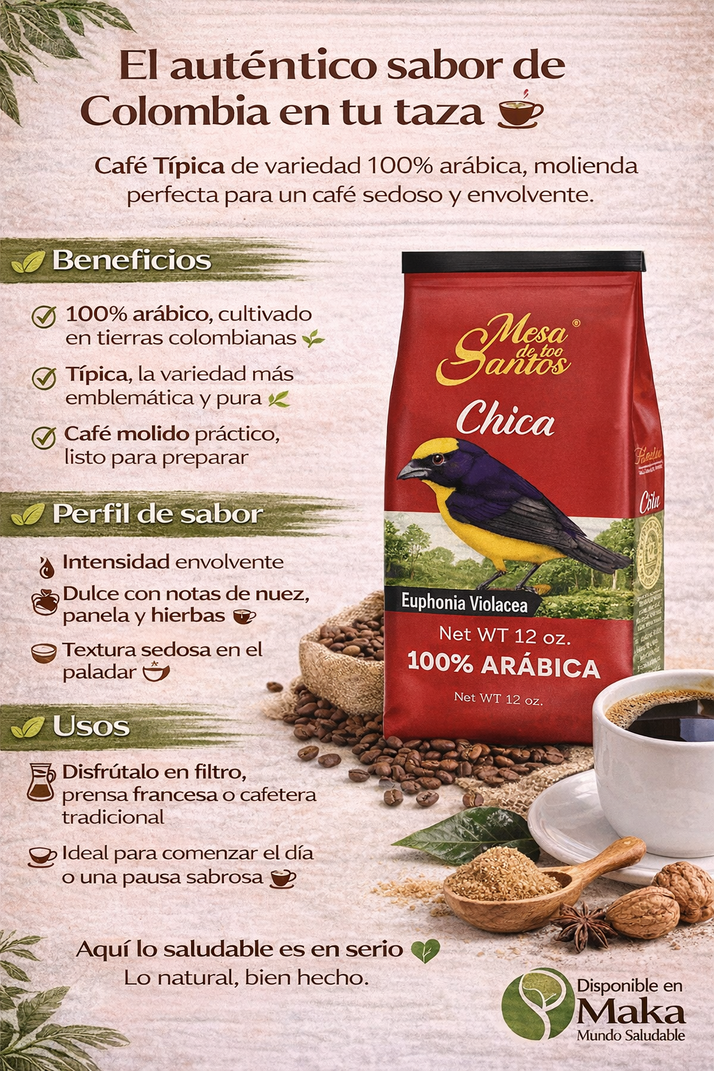 Café Típica (Molido) - Mesa de los Santos x340g