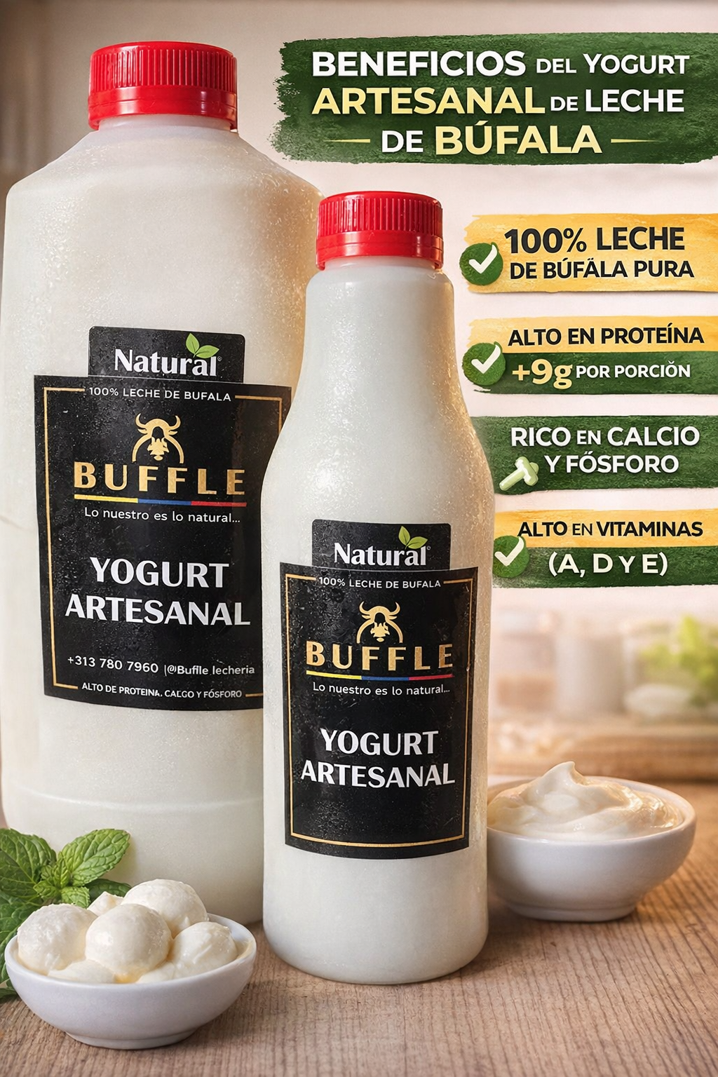 Yogurt Artesanal de Búfala - Buffle