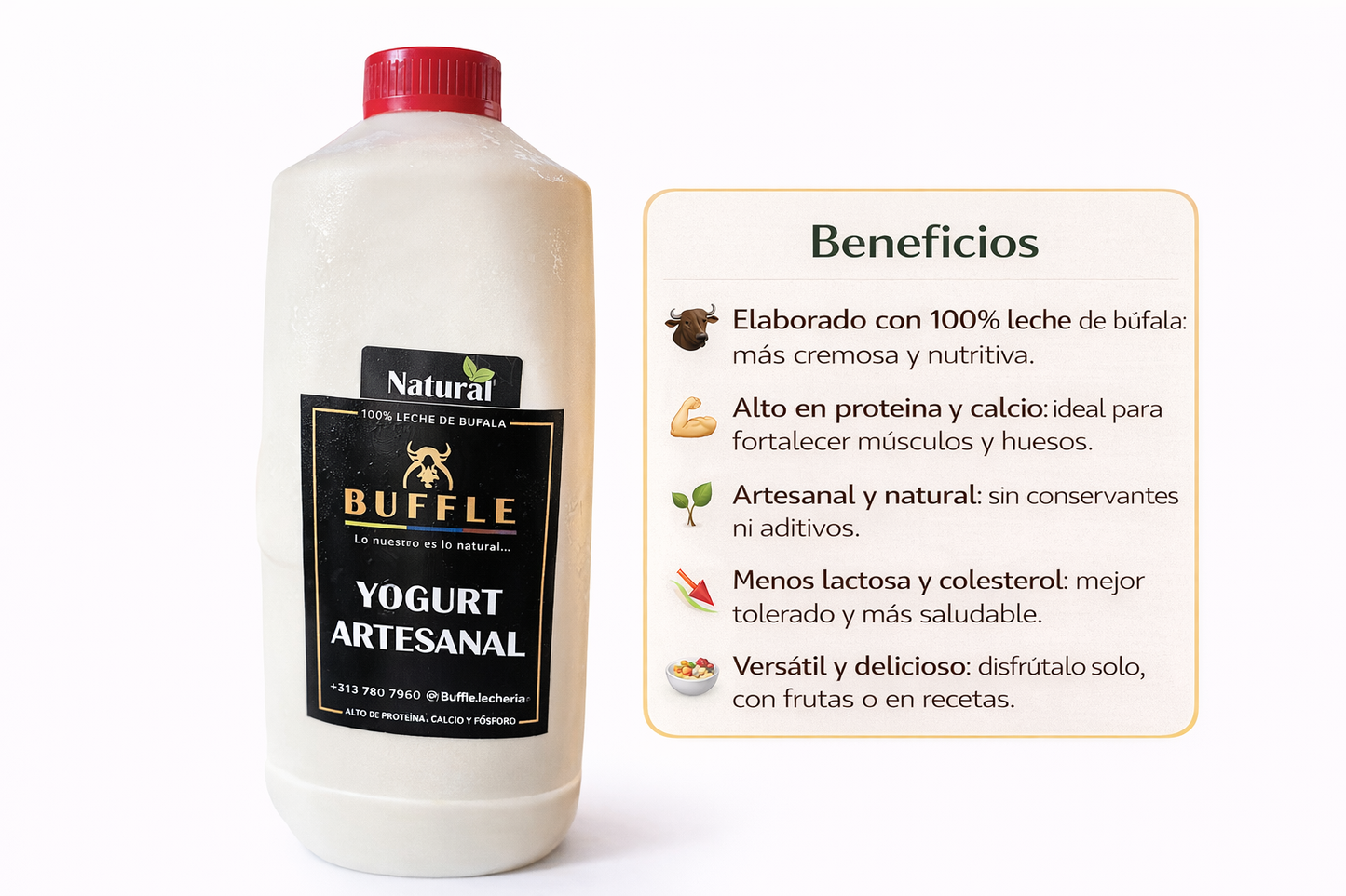 Yogurt Artesanal de Búfala - Buffle