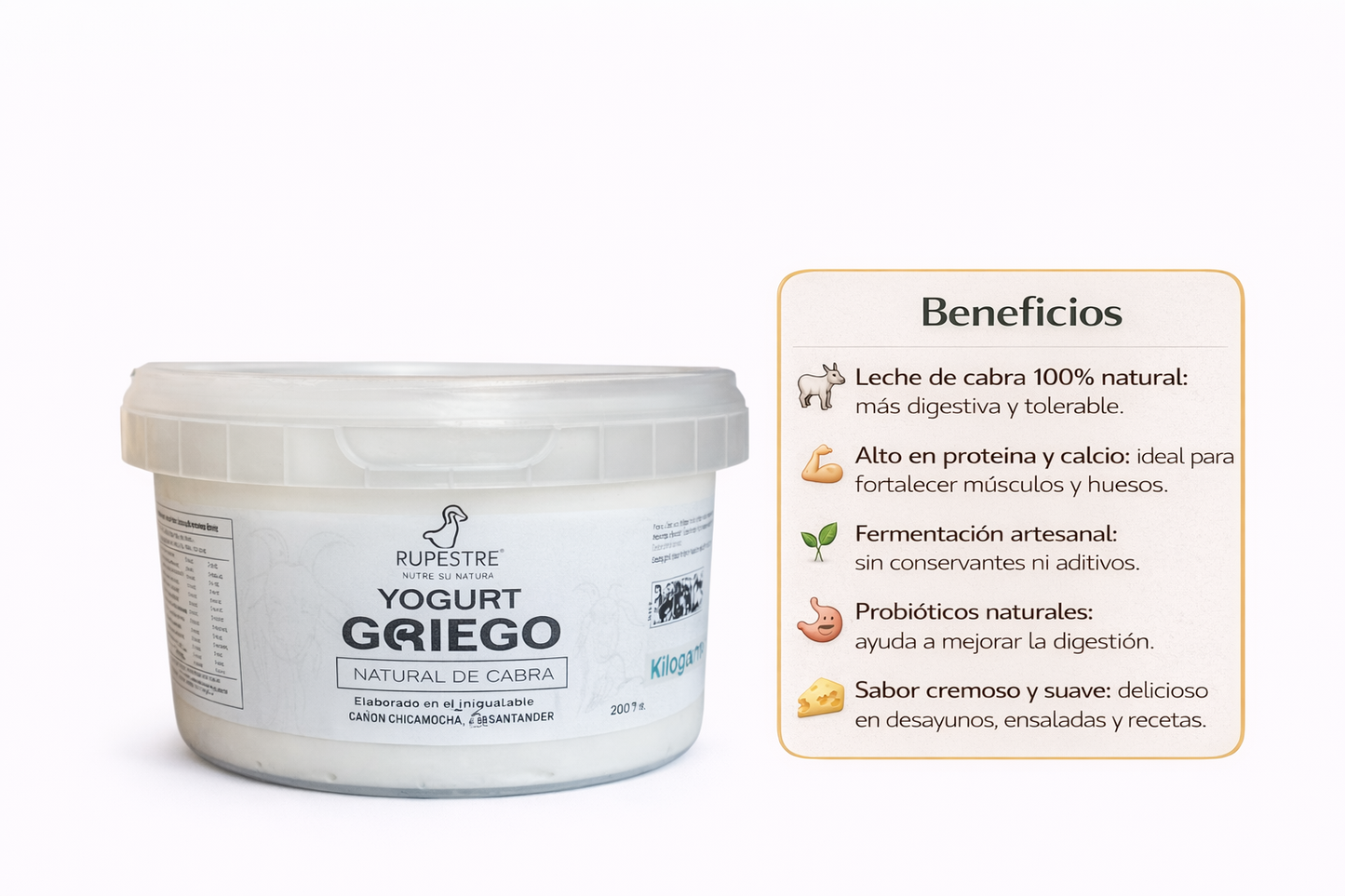 Yogurt Griego de Cabra - Rupestre