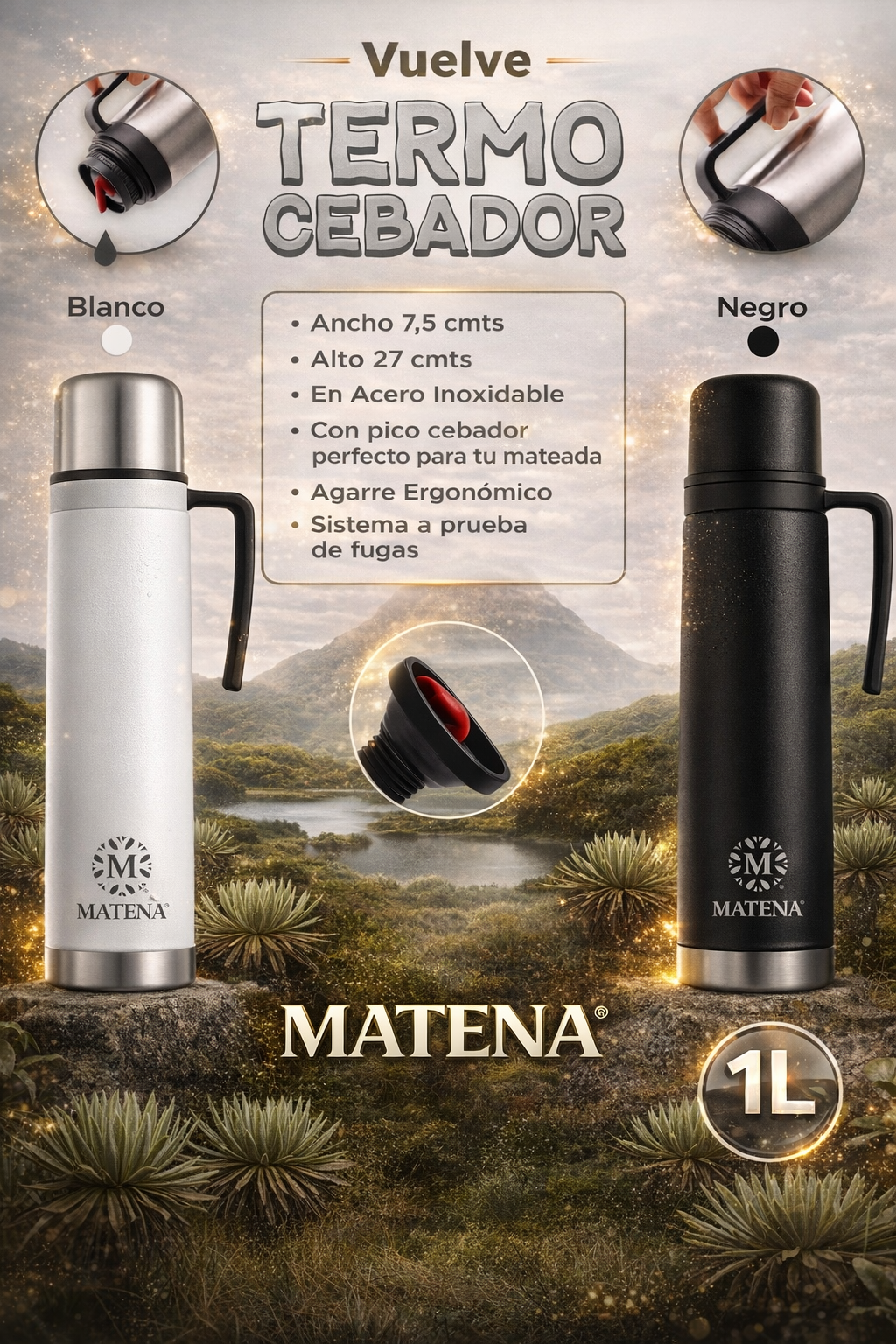 Termo Maestro Cebador - Matena