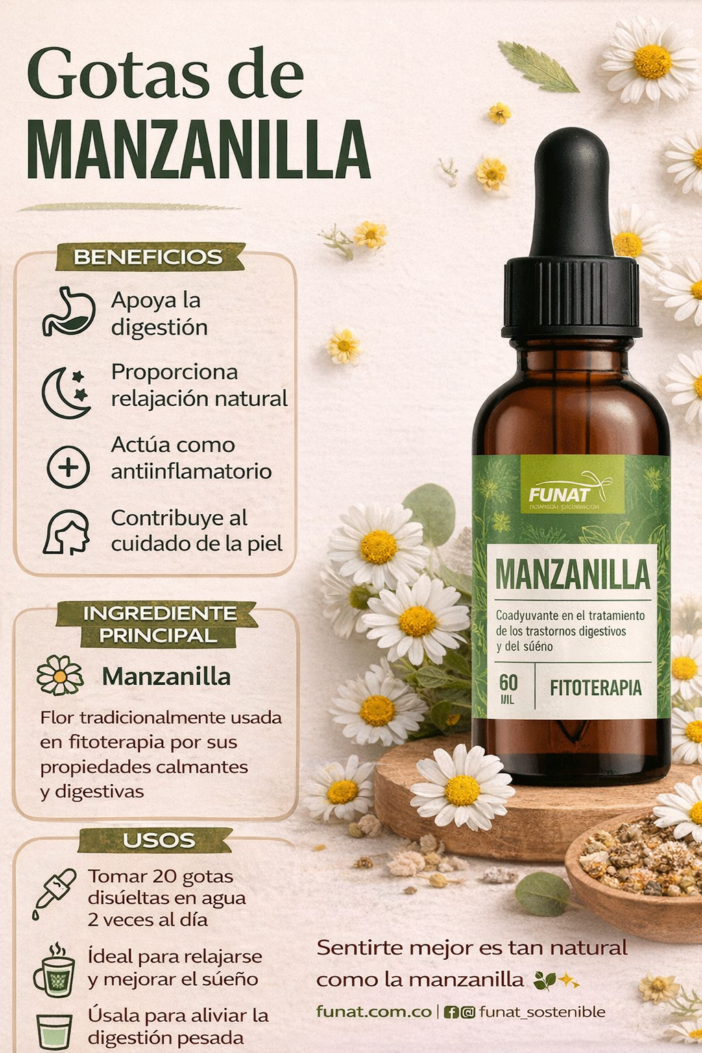 Extracto de Manzanilla - Funat x60ml