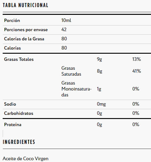 Aceite De Coco Virgen - A De Coco x420ml