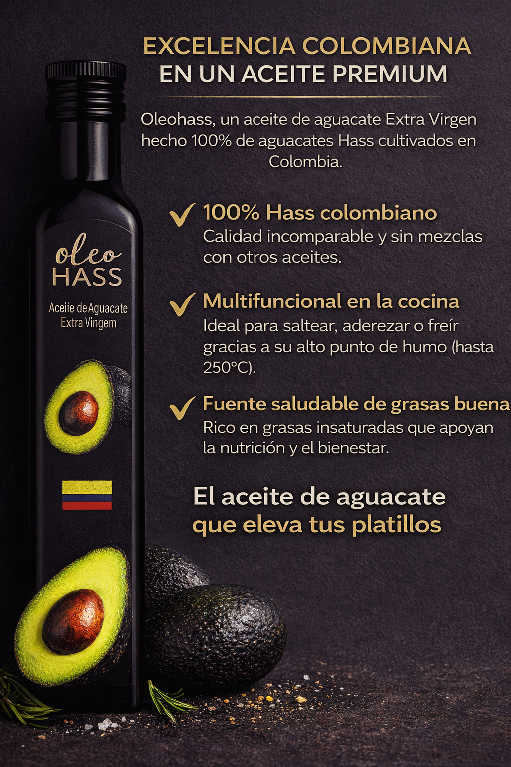 Aceite De Aguacate Virgen - Oleo Hass x250ml