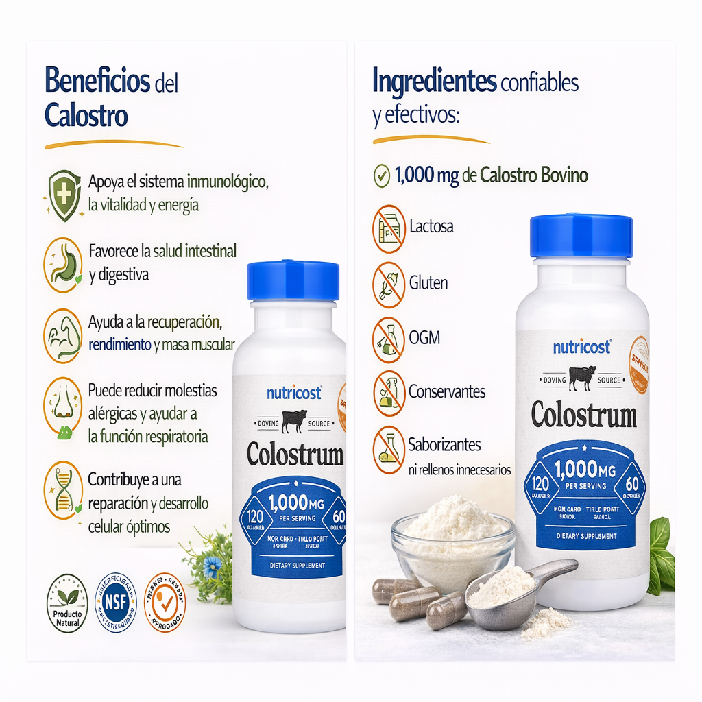 Colostrum - Nutricost (Calostro Bovino) x120caps