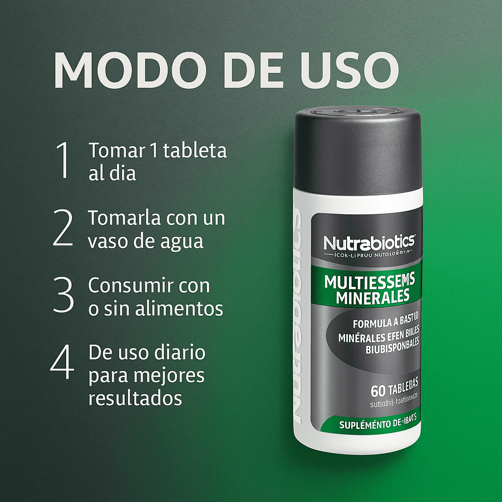 Multiessens Vitaminas - Nutrabiotics x60caps
