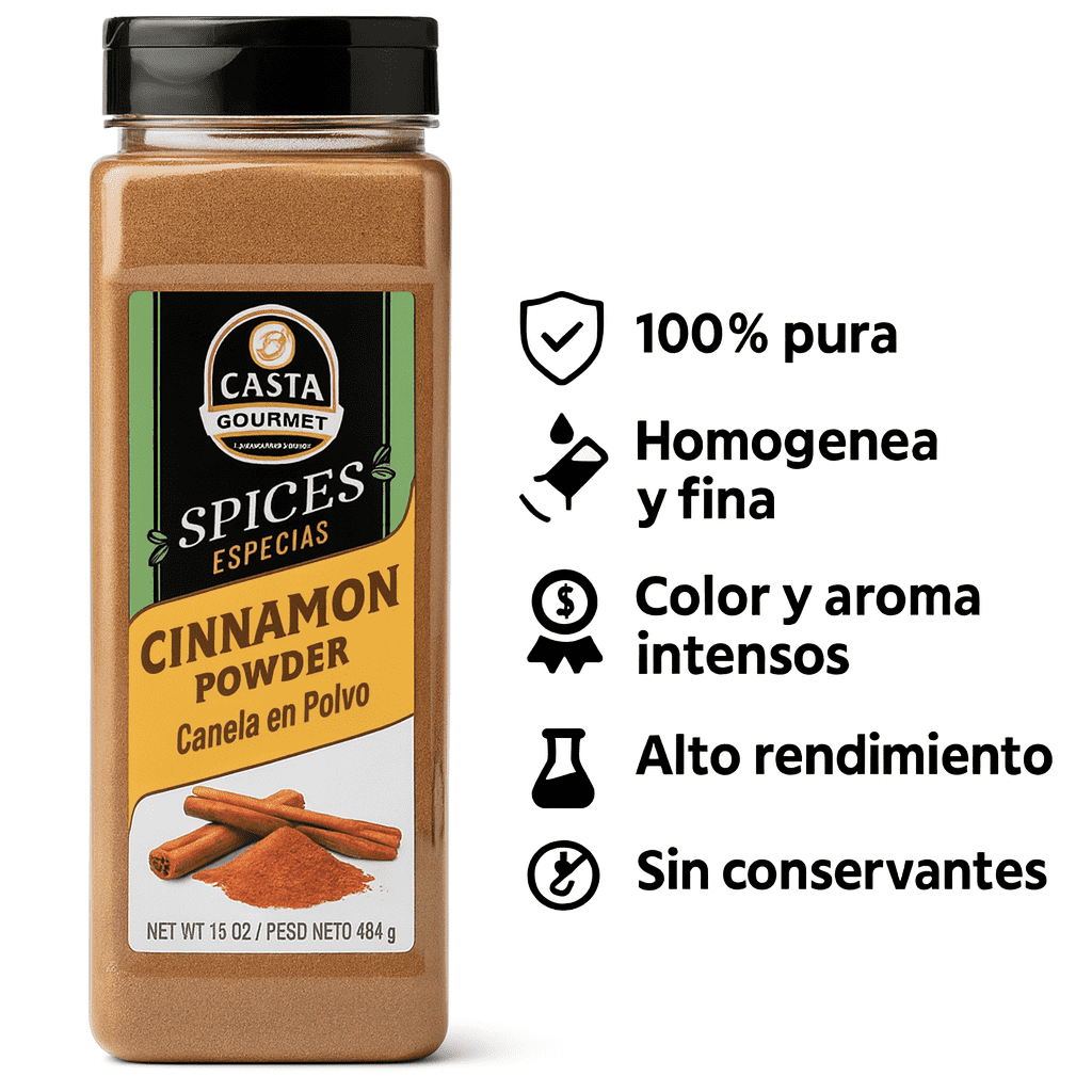 Canela en Polvo 453 gr - Casta Gourmet