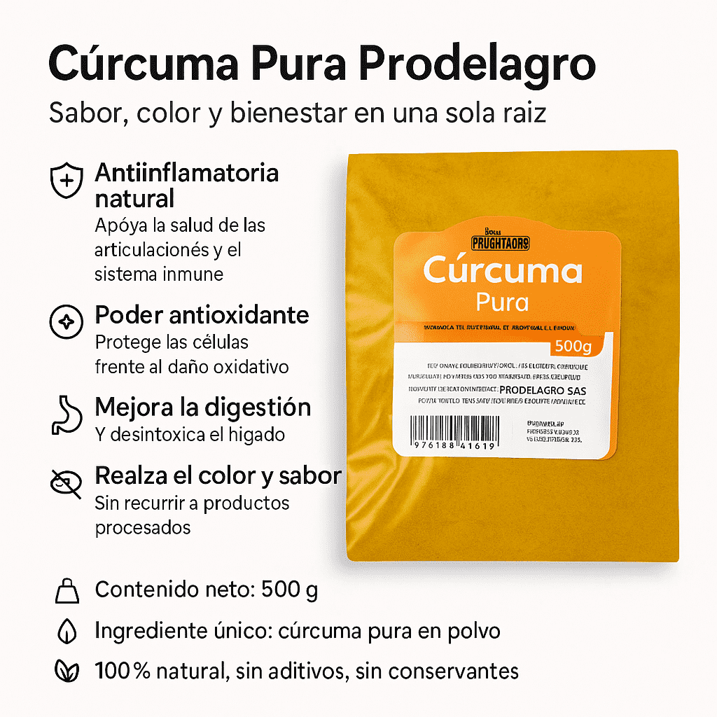 Cúrcuma en Polvo - Prodelagro x 500gr
