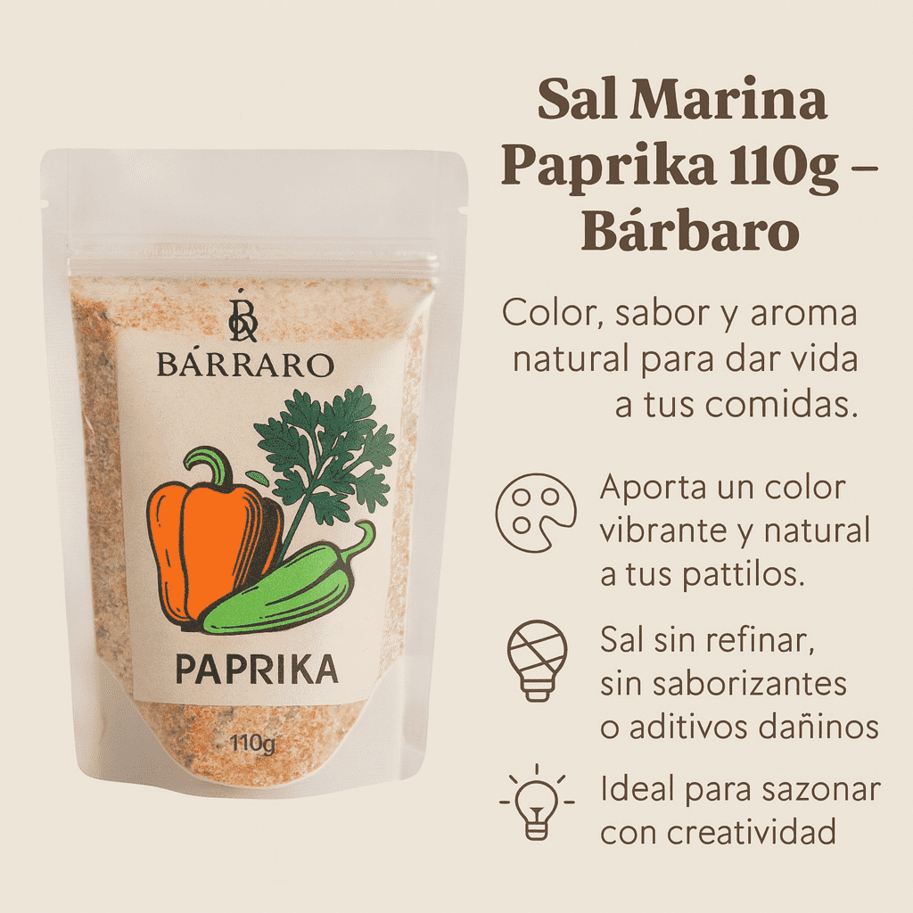 Sal Marina Paprika - Bárbaro x110g