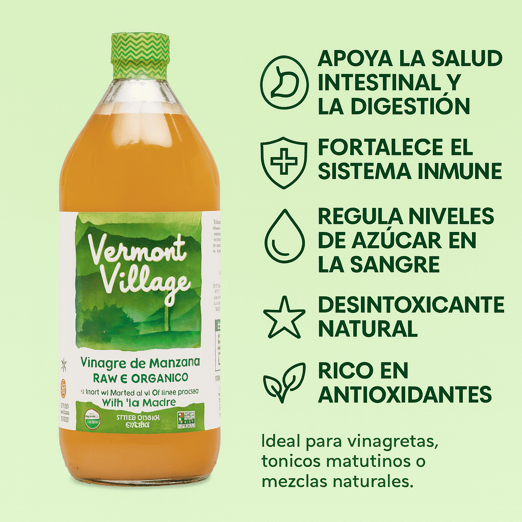 Vinagre de Manzana Con La Madre - Vermont x946ml