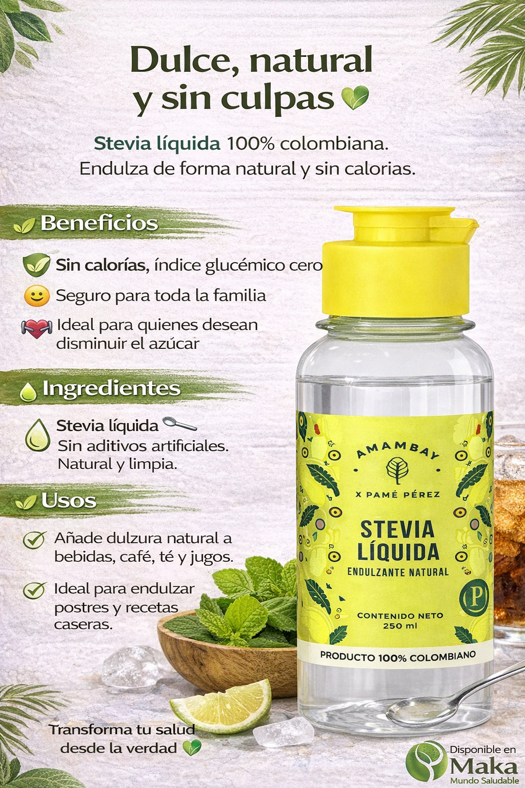 Amambay Stevia LĂquida - Pame Perez