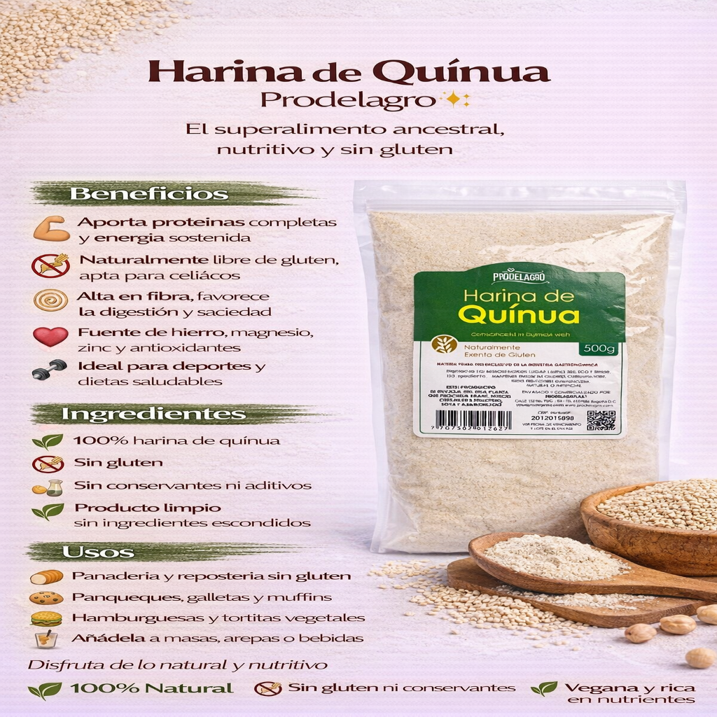 Harina de Quinua - Prodelagro x500g