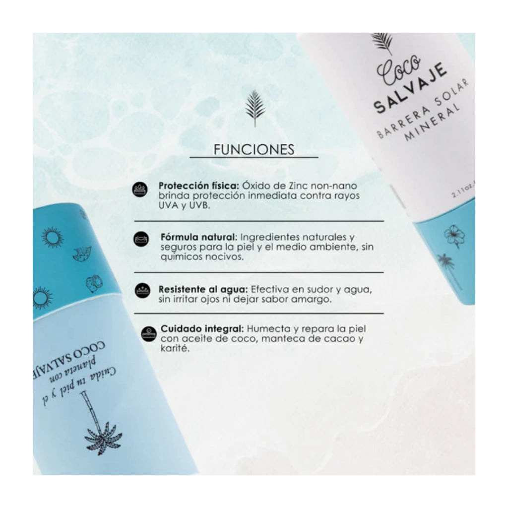 Barrera Solar - Coco Salvaje x60g