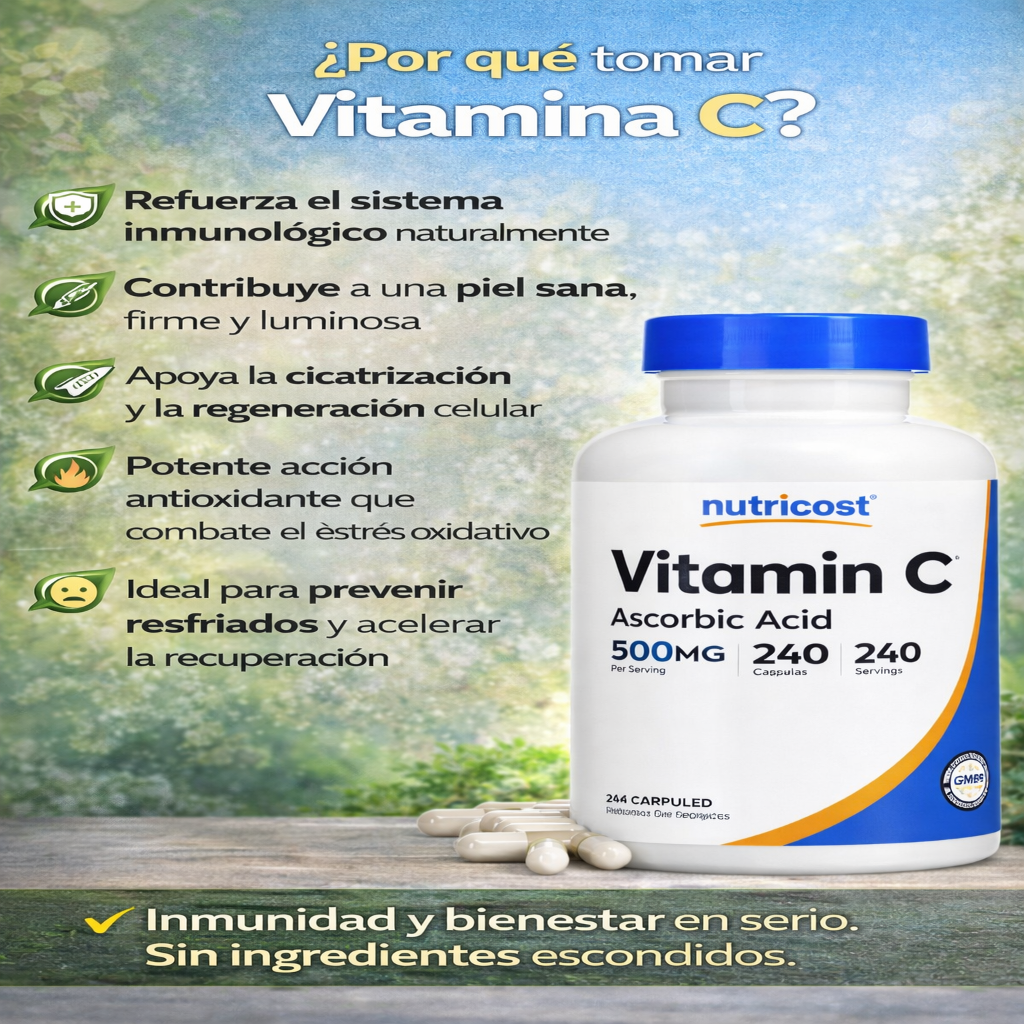Vitamina C - Nutricost x240caps