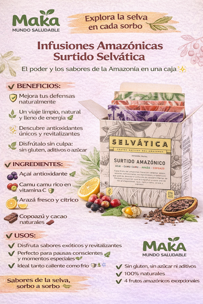Surtido Amazónico Mix De Infusiones - Selvática x21g