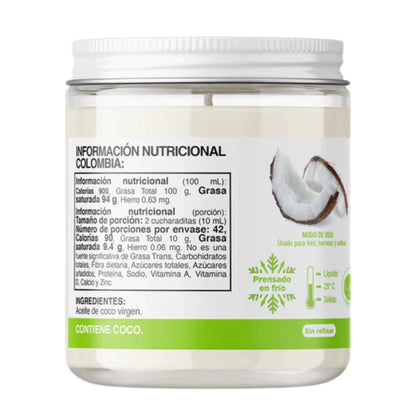 Aceite De Coco Virgen - A De Coco x420ml