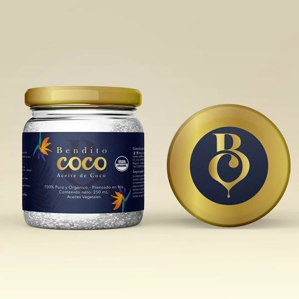 Aceite Orgánico de Coco - Bendito Coco x250ml