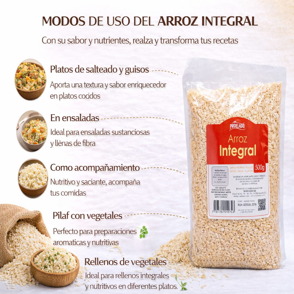 Arroz Integral - Prodelagro x500g