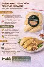 Empanadas de Maduro (Carne) Vive Raíces - Comida Real x6unid