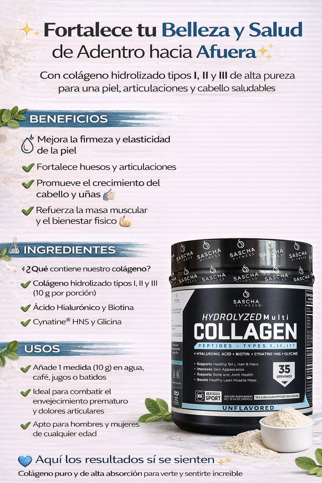 Colágeno Hidrolizado - Sascha Fitness