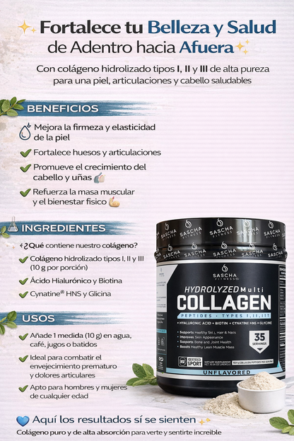 Colágeno Hidrolizado - Sascha Fitness