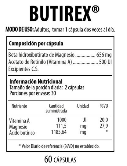 Butirex - Nutrabiotics x60caps