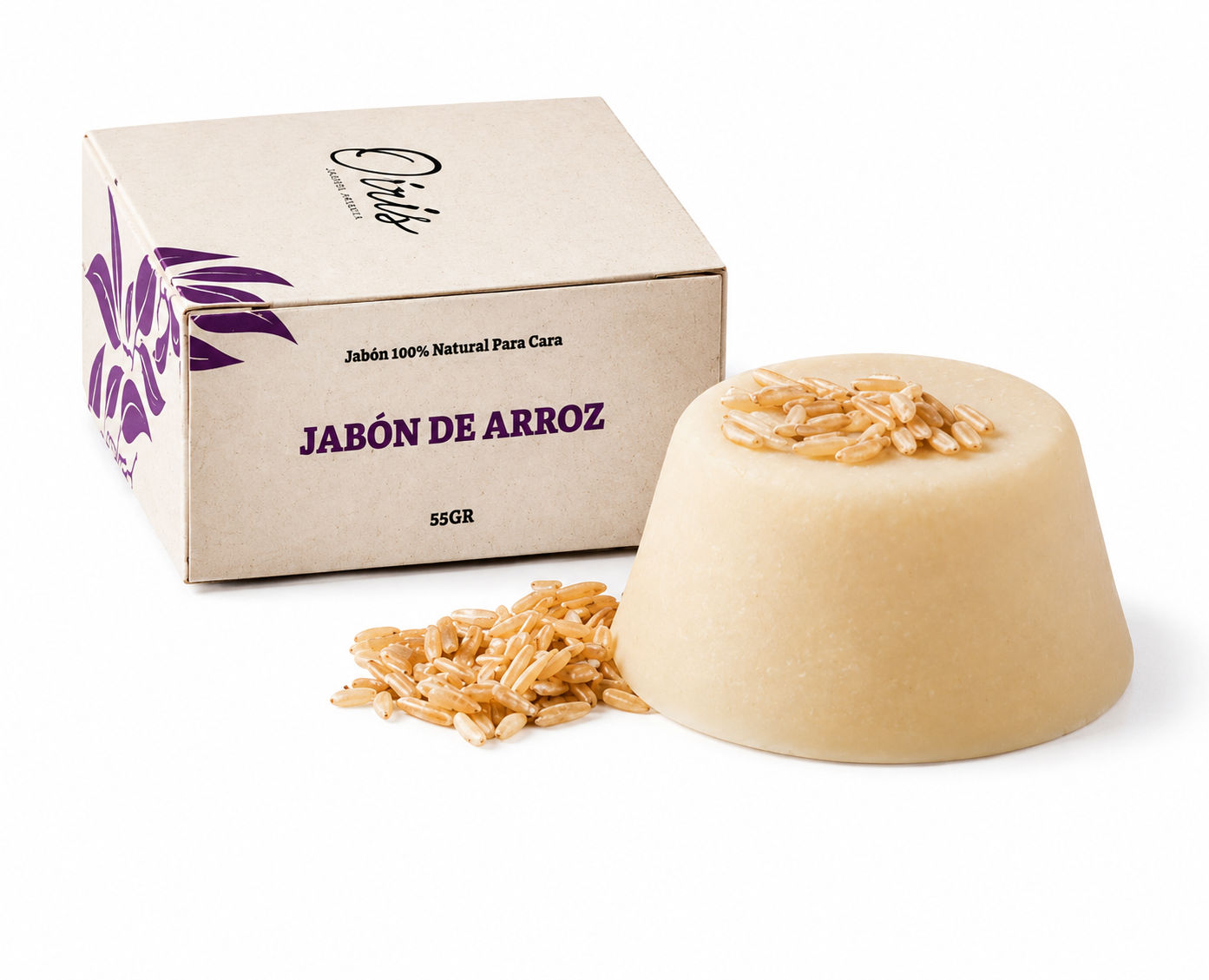 Jabon Facial de Arroz - OIRIS (NATIU)