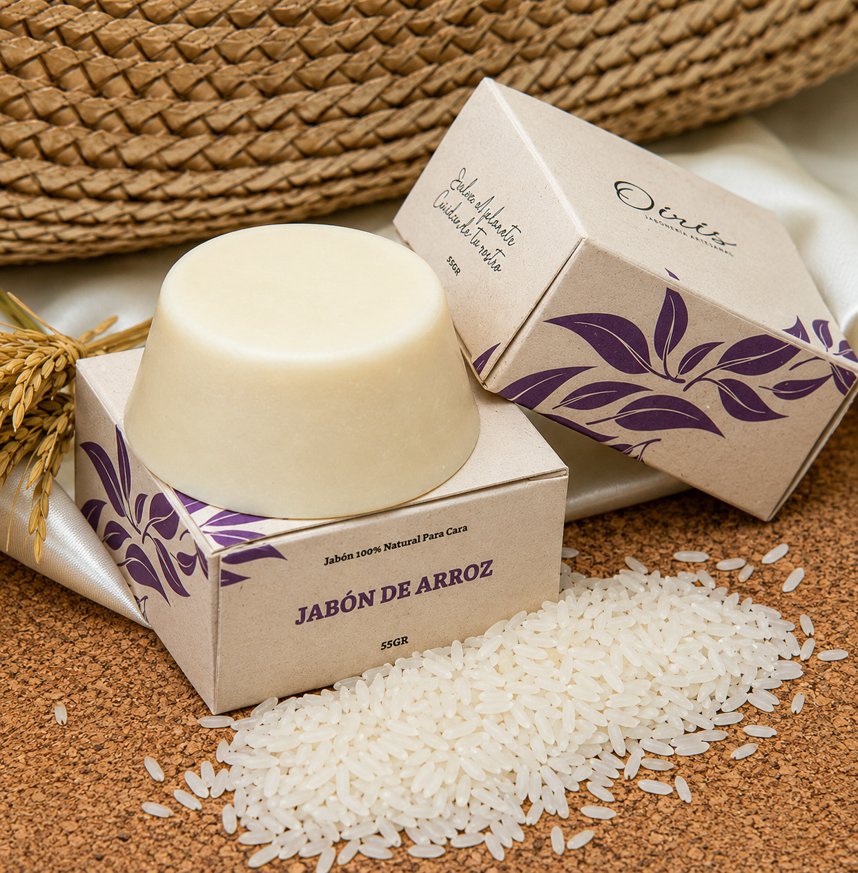 Jabon Facial de Arroz - OIRIS (NATIU)