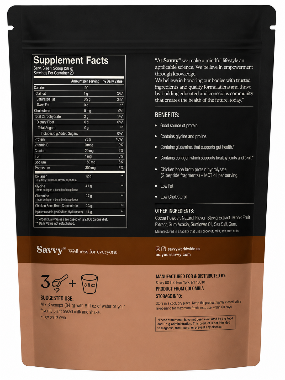 Bone Broth Power - Savvy 560gr