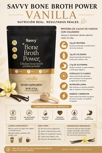 Bone Broth Power - Savvy 560gr