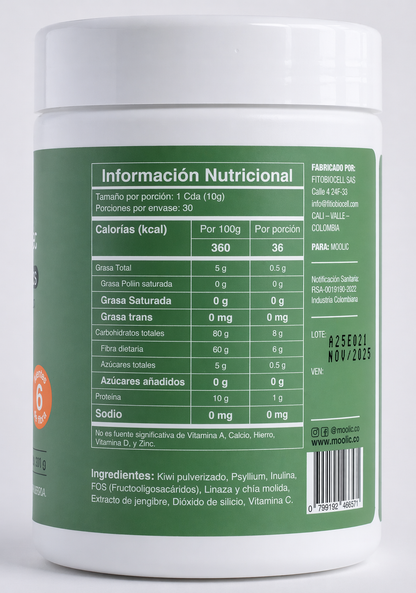 Fibra en Polvo Natural con Prebióticos - Daily D-Gest