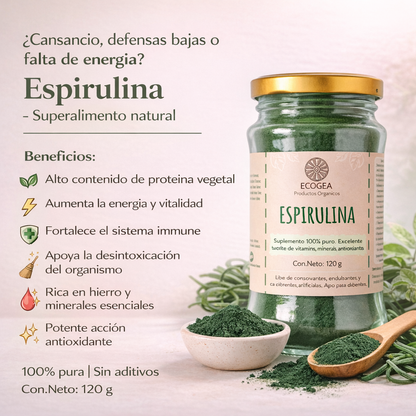 Espirulina 120gr-  ECOGEA