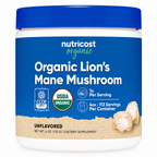 Organic Lion's Mane Mushroom Nutricost - 113g