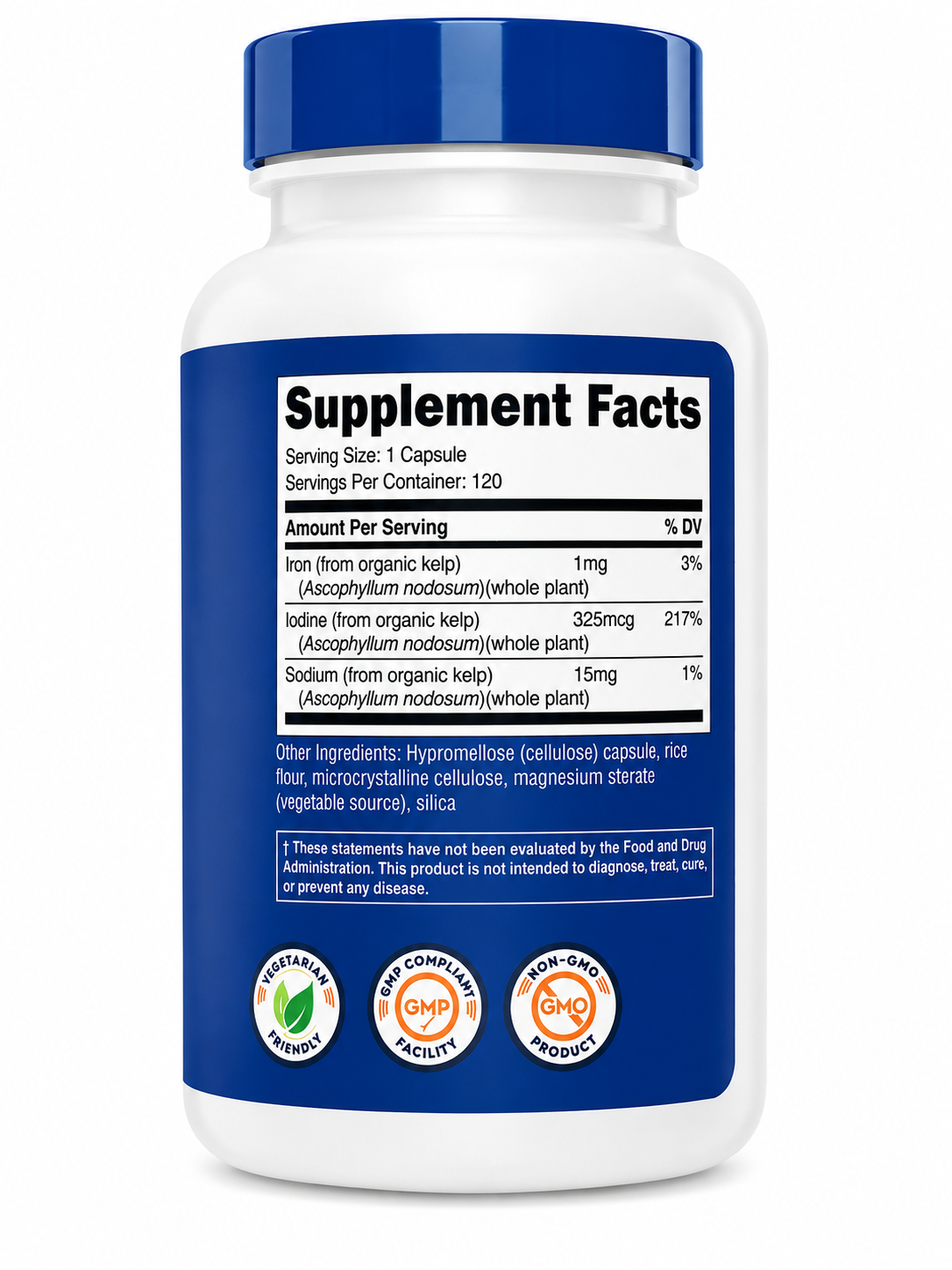 Iodine - Nutricost x120 capsulas.