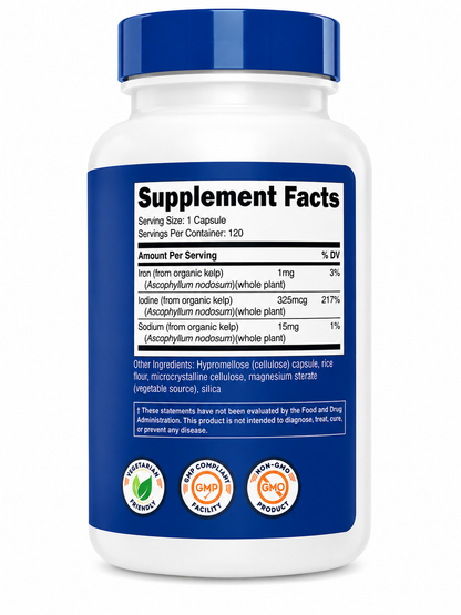 Iodine - Nutricost x120 capsulas.