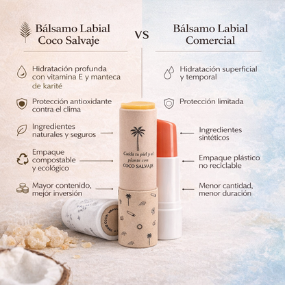 Bálsamo de Labios - Coco Salvaje x10g