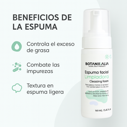 Espuma Facial Limpiadora - Botanikalia x160ml