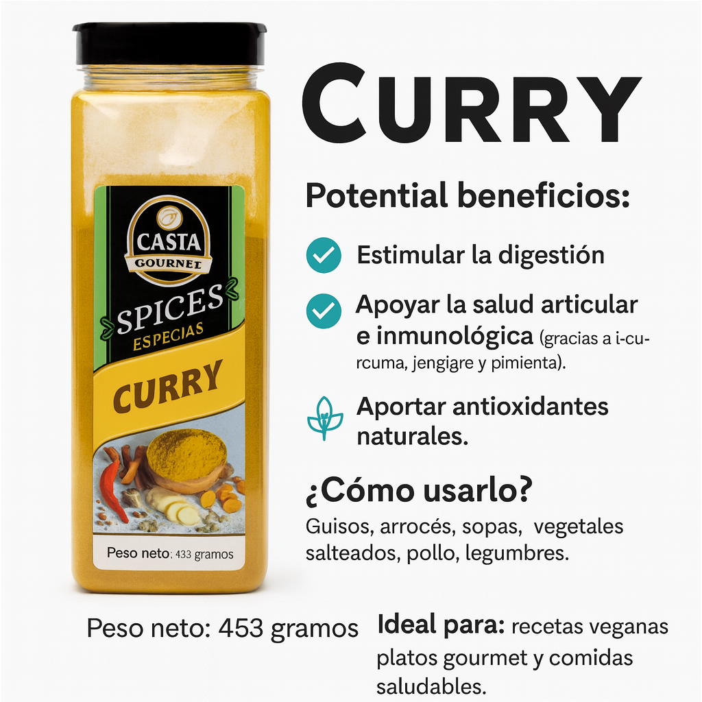 Curry 453gr - Casta Gourmet