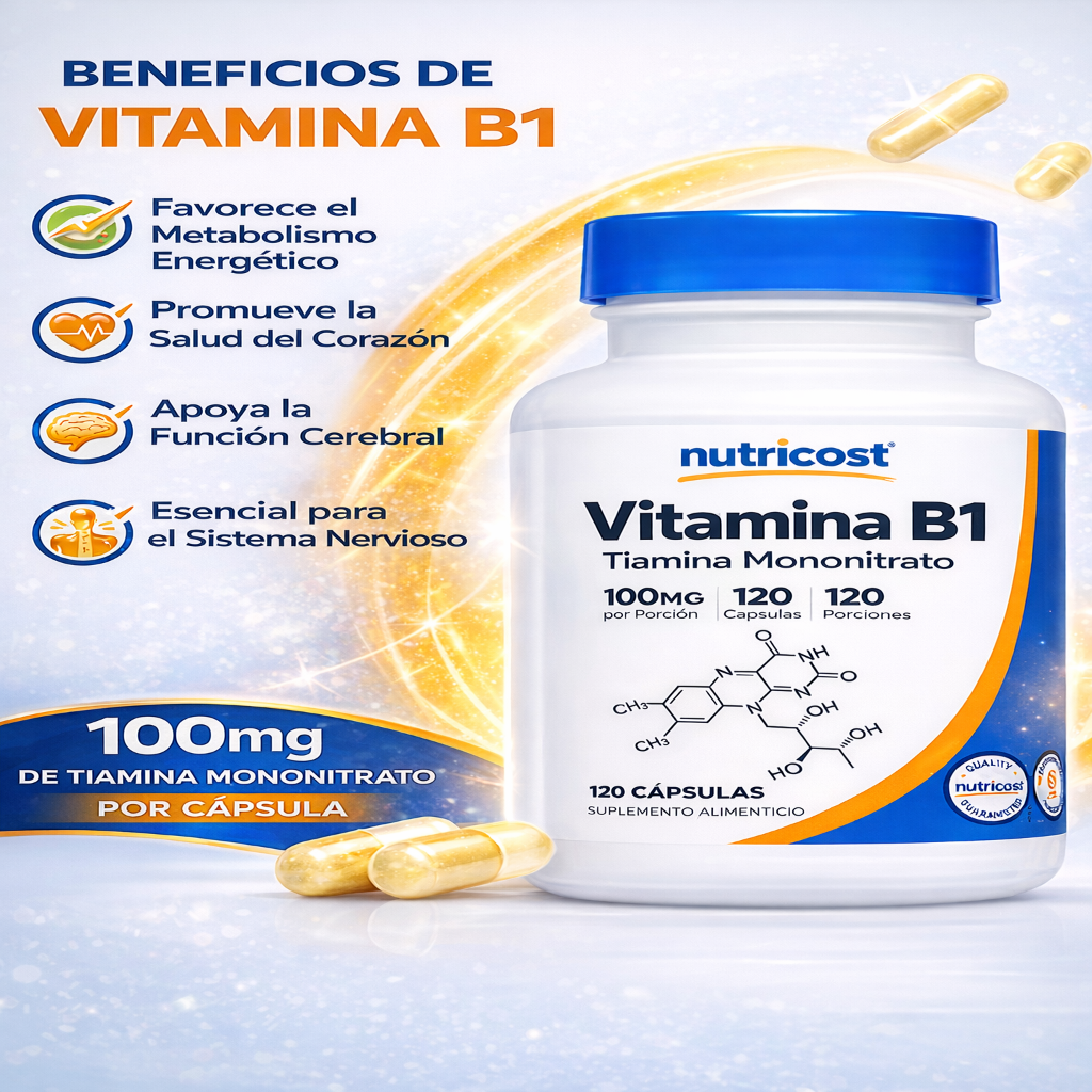 Vitamina B1 - Nutricost x120caps