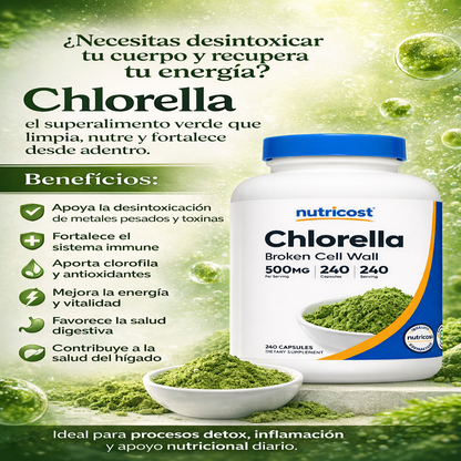 Chlorella - Nutricost x240caps