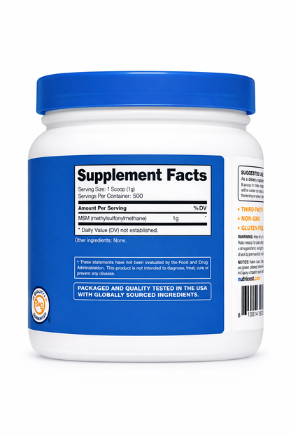 MSM en Polvo - Nutricost x500g