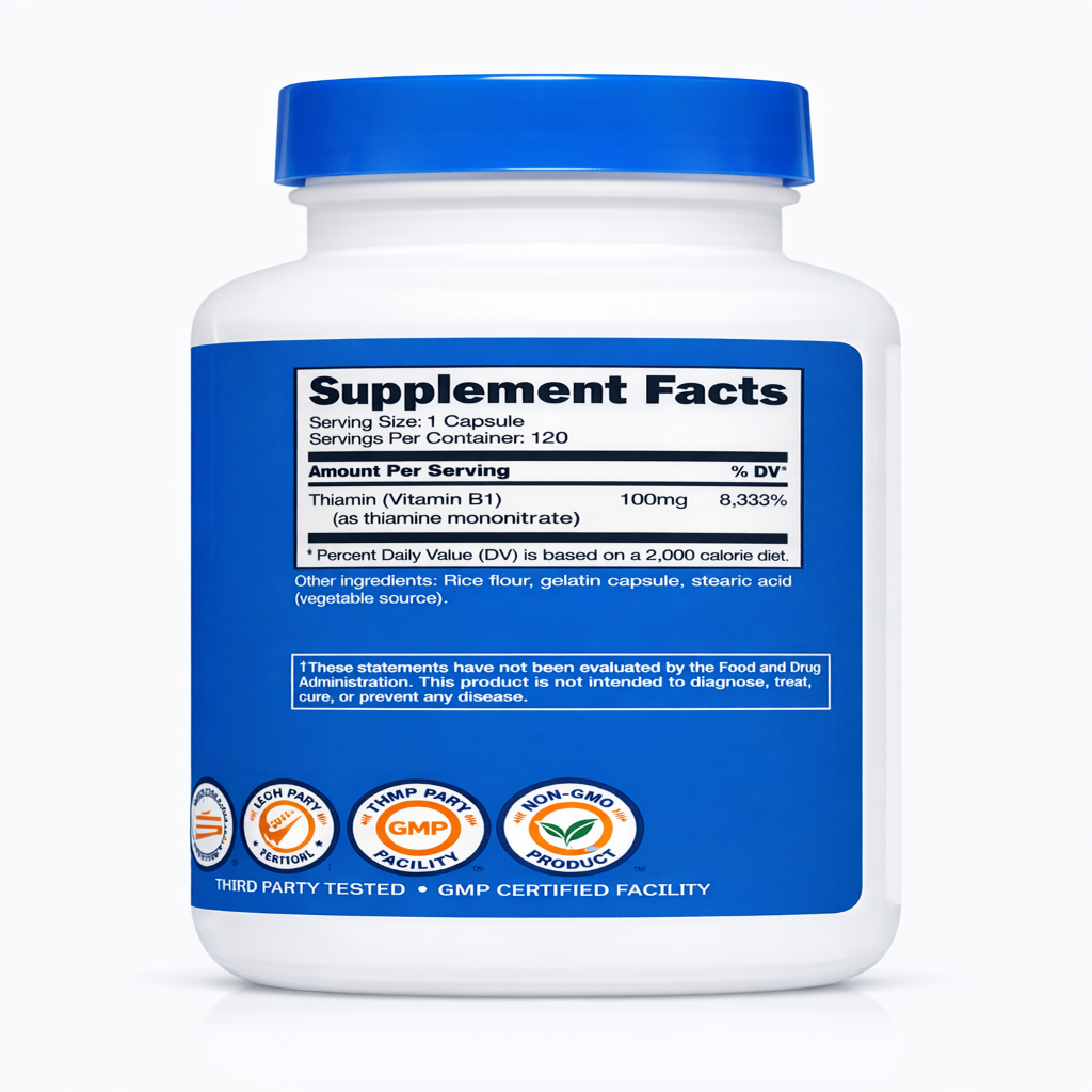 Vitamina B1 - Nutricost x120caps