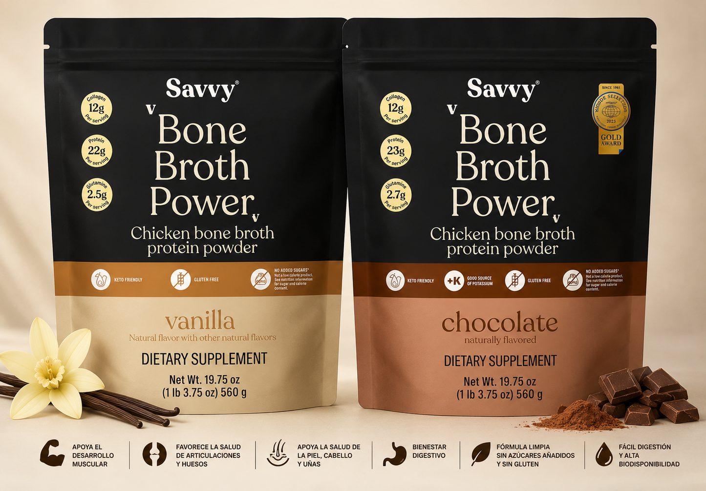 Bone Broth Power - Savvy 560gr