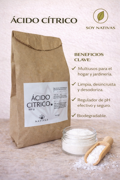 Ácido Cítrico - Nativas x500g