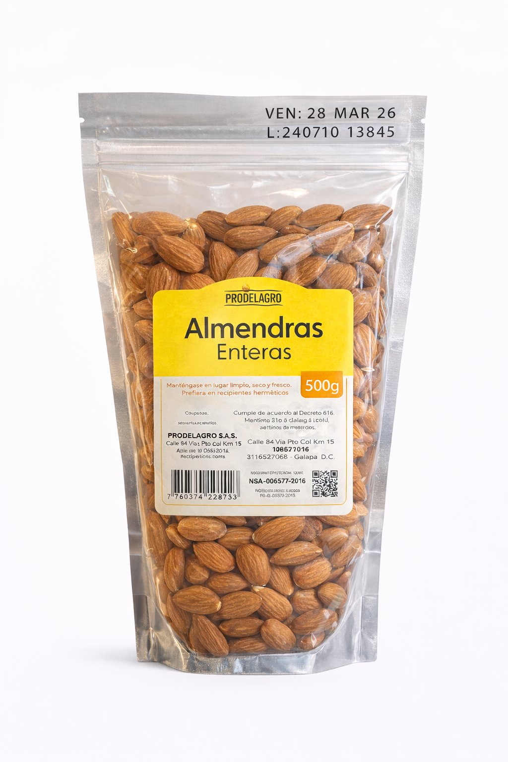 Almendra Entera - Prodelagro