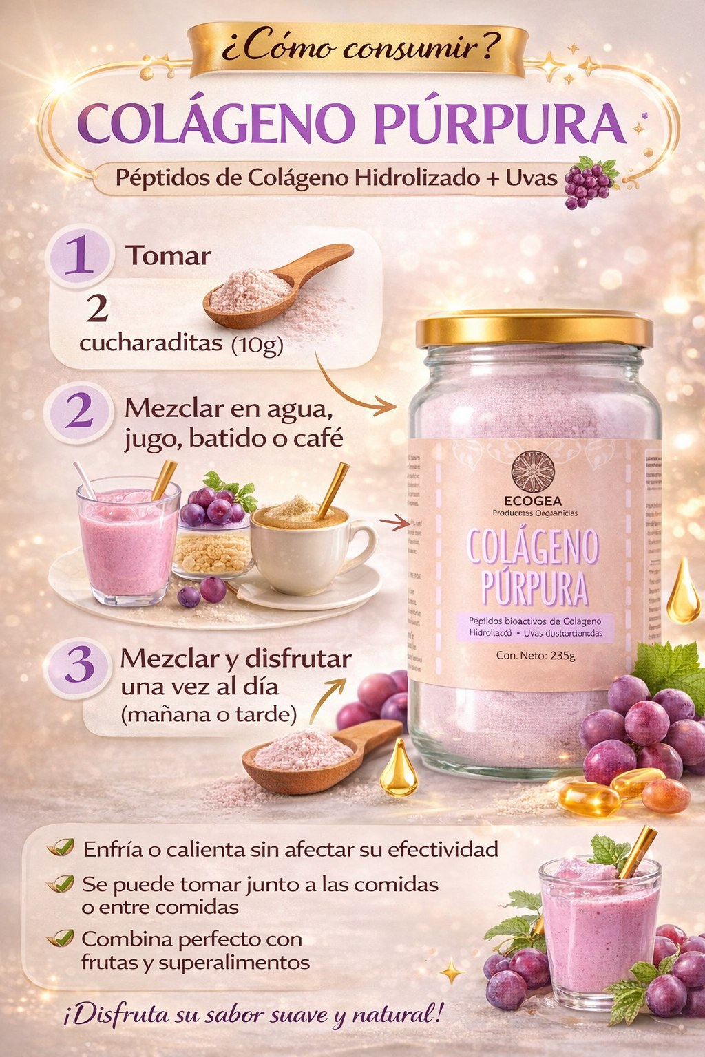 Colágeno Purpura - Ecogea x235g