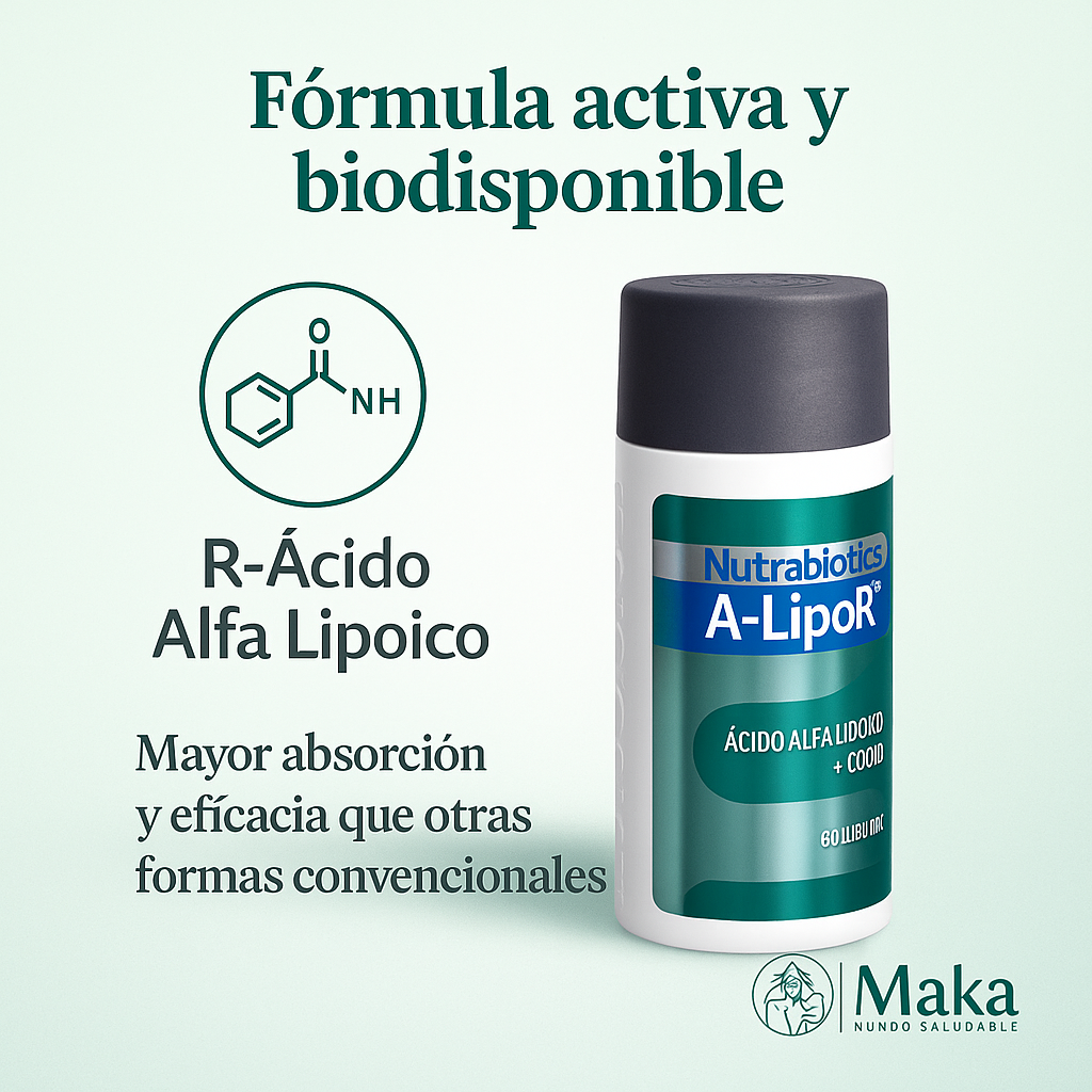 A-LipoR P.O. - Nutrabiotics x60caps (Acido Alfa Lipoico) x60caps