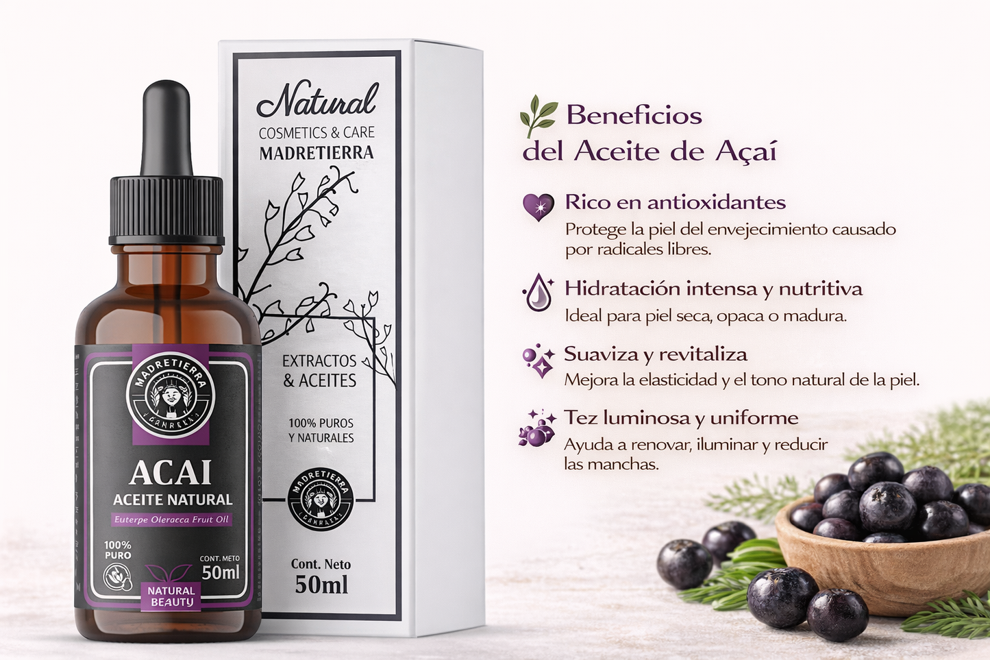 Aceite de Acaí - Madretierra x50ml