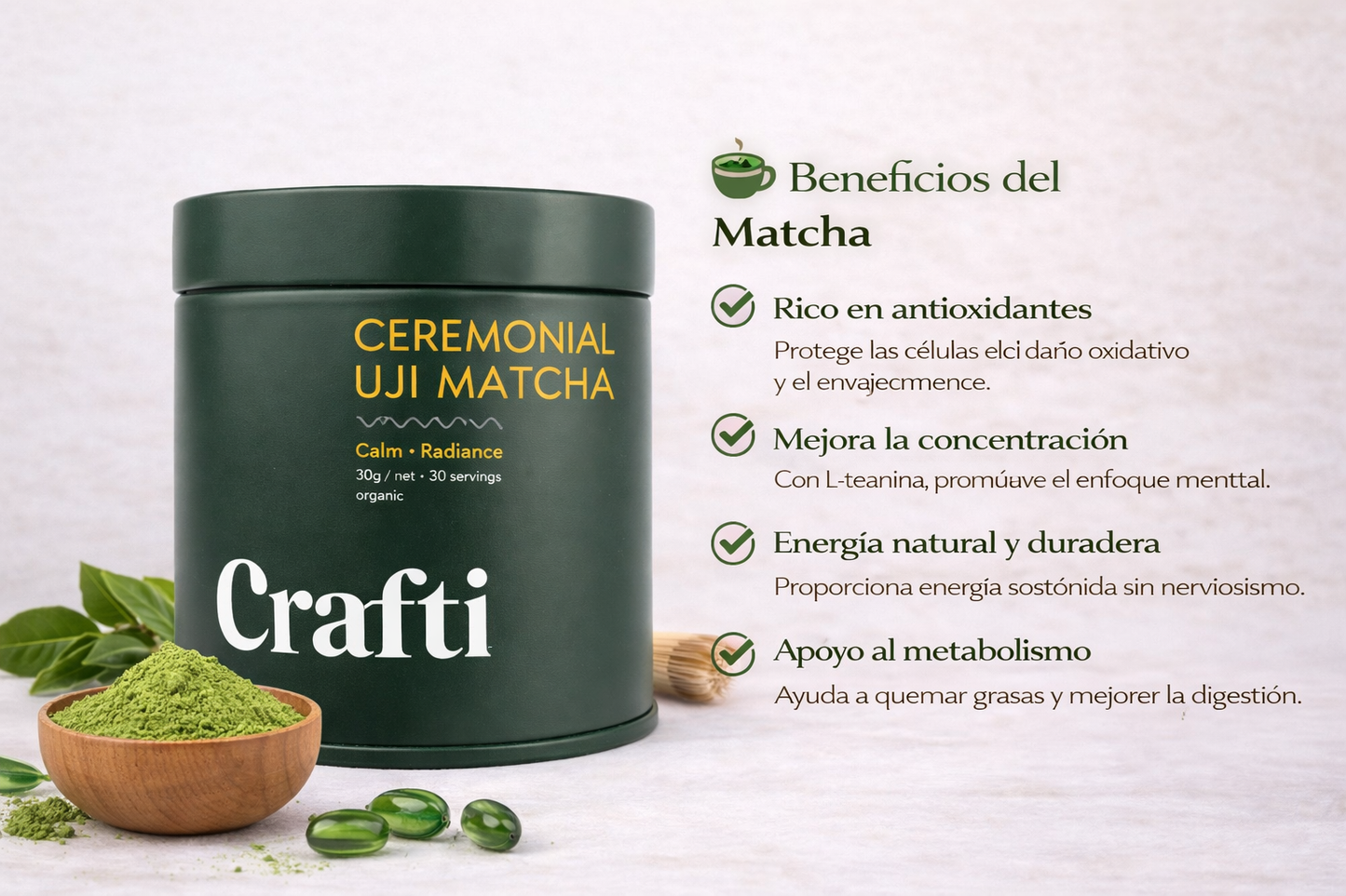Crafti Ceremonial - Uji Matcha x30g