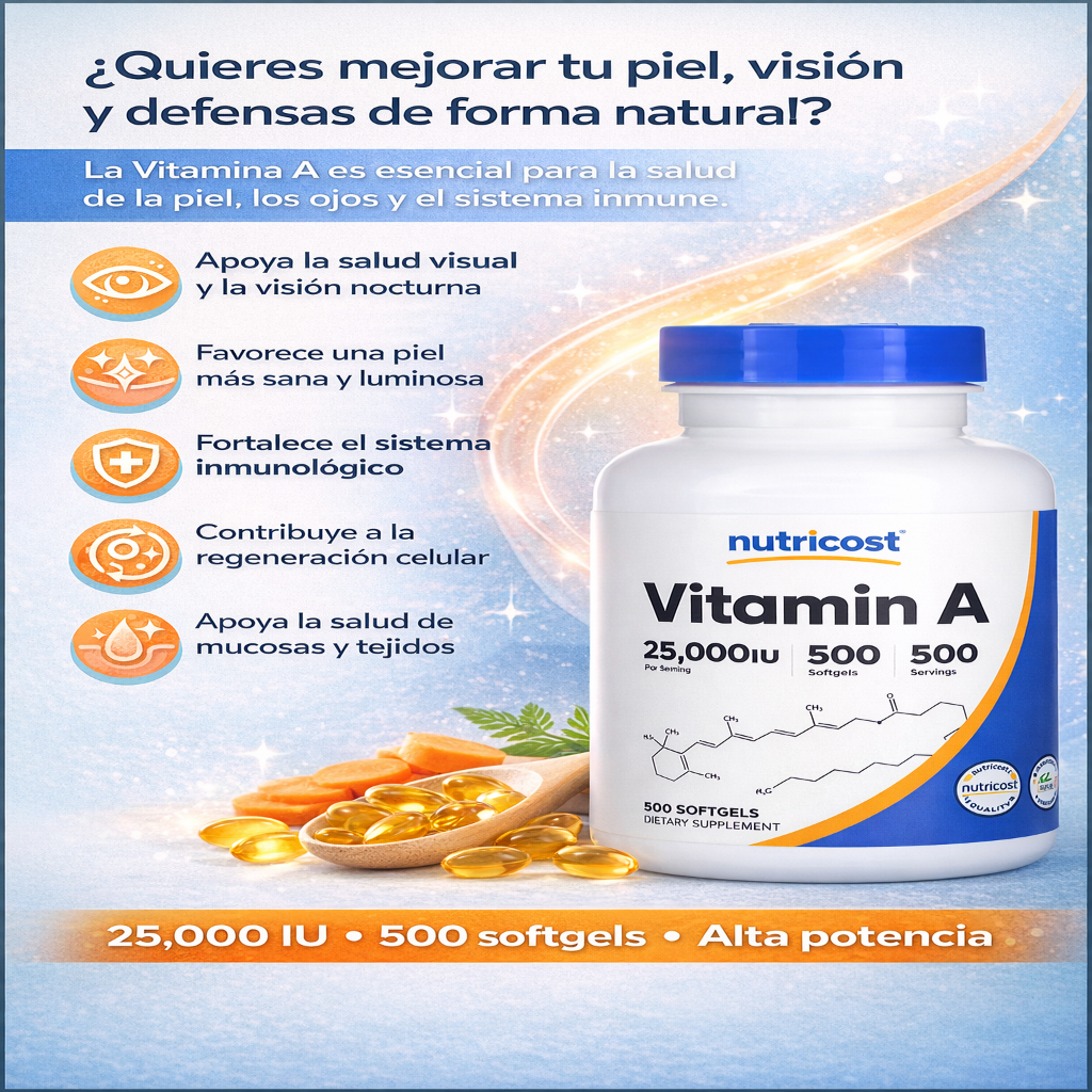 Vitamina A - Nutricost x500caps